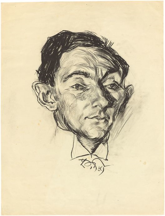 Meidner Ludwig | Portrait des Schauspielers Paul Graetz (1919 ...