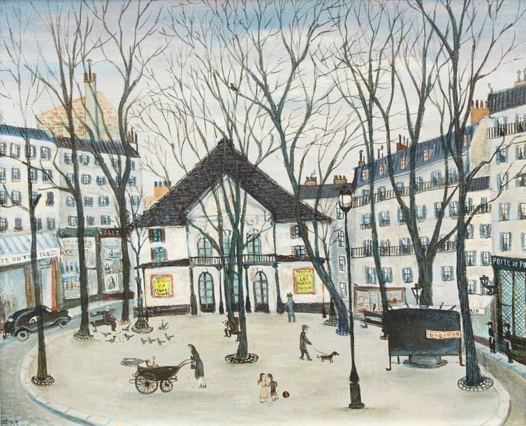 Artwork by Jean Raffy le Persan, Le théâtre de l'atelier, Made of Oils on canvas