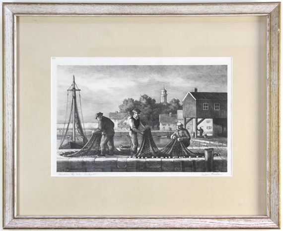 Mending the Nets, Rockport by Andrée Ruellan