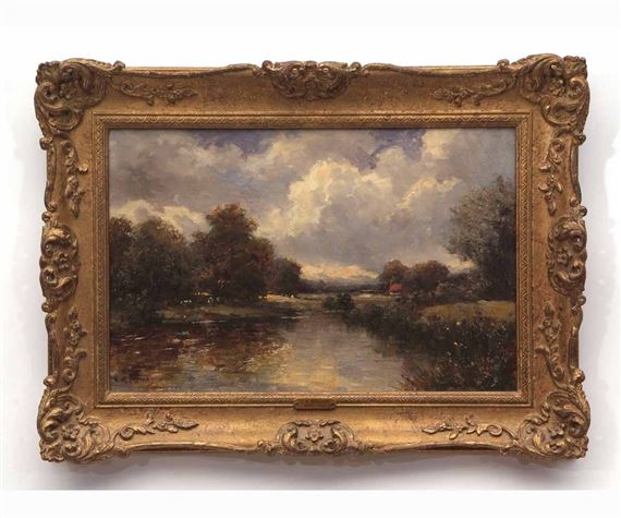 River landscape by Campbell A. Mellon