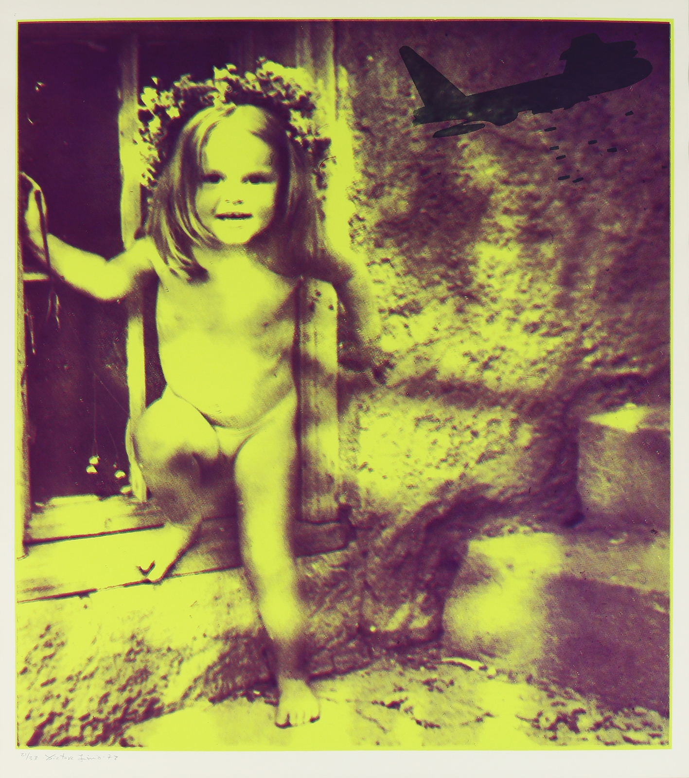 Artwork by Victor Lind, Blitz, Made of Color silkscreen