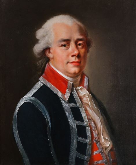 Joseph-Siffred Duplessis | Portrait of a gentleman in uniform of the ...