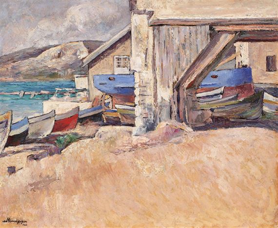 Barci la Balcic by Ion Theodorescu Sion, 1924