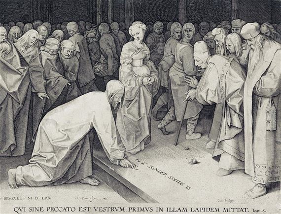 Christ and the Adulteress by Pieter Brueghel the Elder, 1579