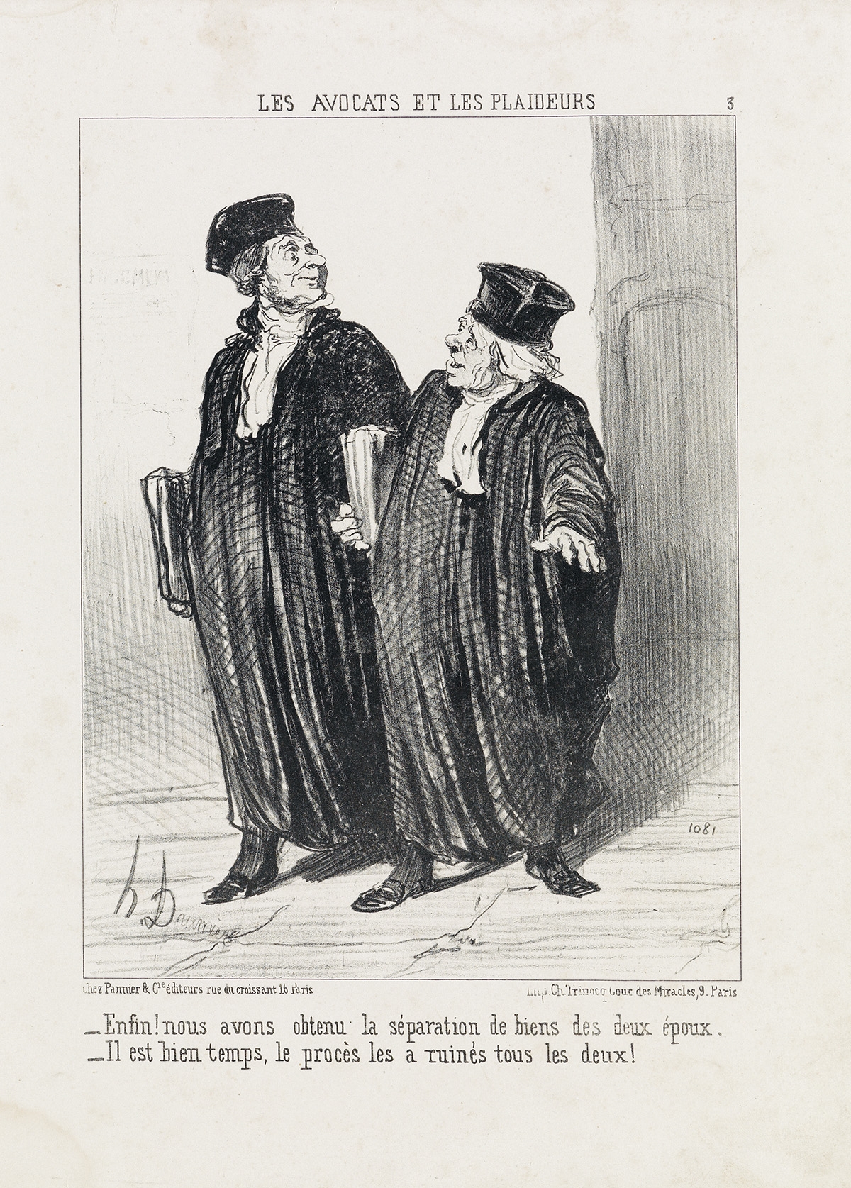 Honoré Daumier | Les Avocats et les Plaideurs (1851) | MutualArt