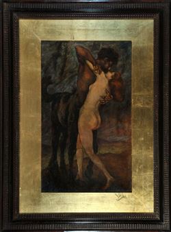 Kentaur mit Nymphe - Cesare Annibale Musacchio