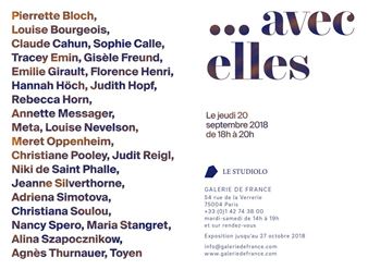 ... avec elles - Le Studiolo Galerie de France