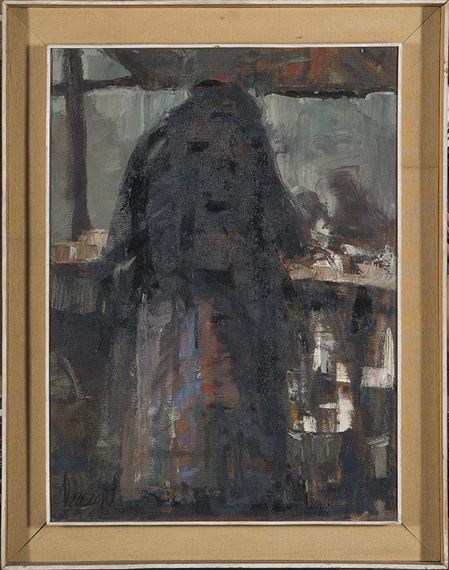 Vieja vendedora by José Pérez Gil, 1963