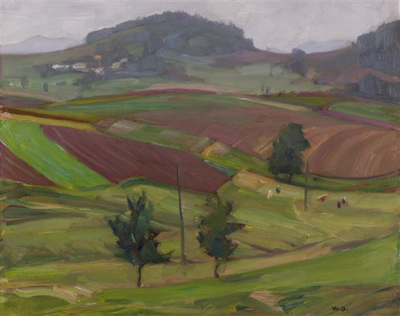 Der Hochkuchlberg bei Lohnsburg by Wilhelm Dachauer