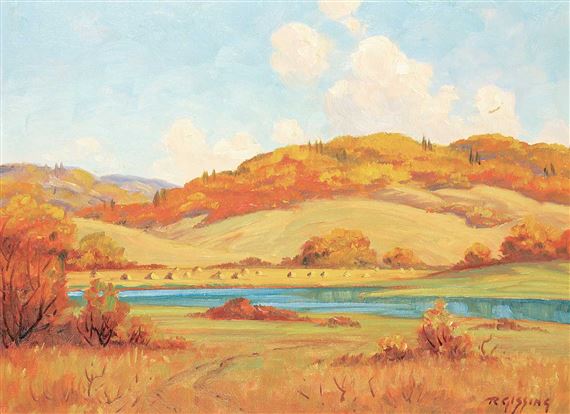 Autumn Colour Near Okotoks by Roland Gissing, 1962