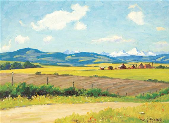 West of De Winton by Roland Gissing, 1966