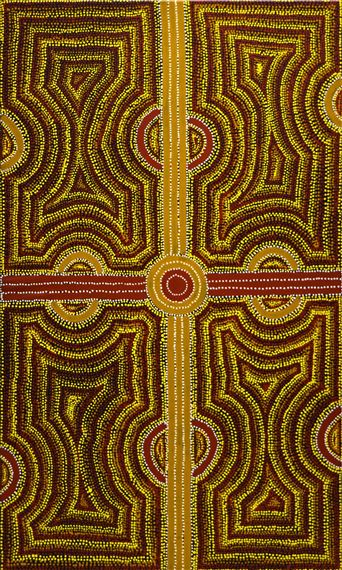 Campsite Dreaming by Ronnie Bird Jangala