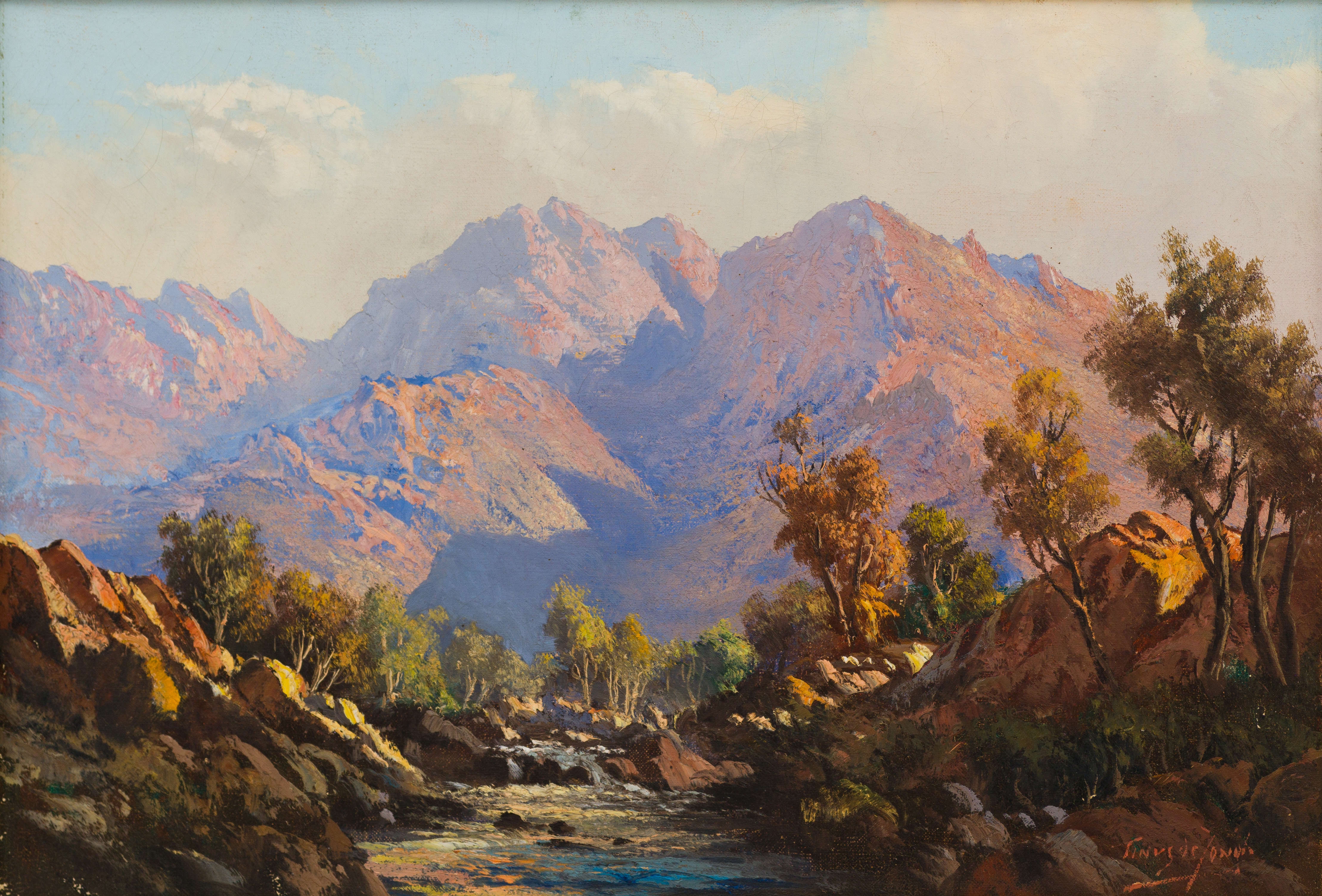 Artwork by Tinus‏ de Jongh, Mountain Stream, Made of oil on canvas