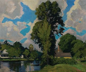 The Either Mile River in Old Hamburg - James Goodwin McManus