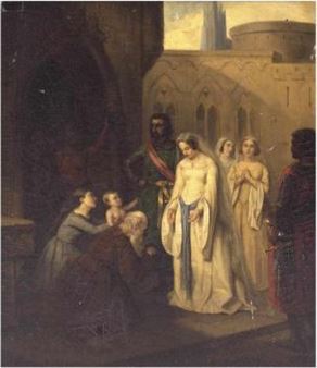 Segnung einer Pilgergruppe - Aimé-Benoit Marquet