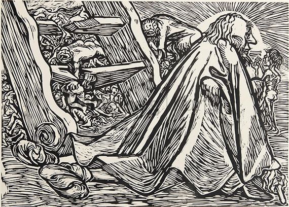 Der göttliche Bettler by Ernst Barlach, 1920