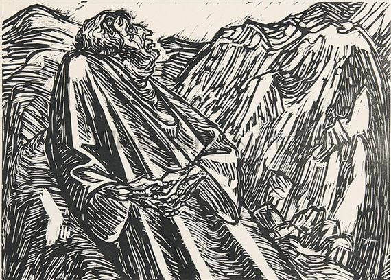 Die Felsen by Ernst Barlach, 1920