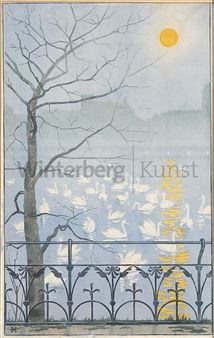 Schwäne an einem Wintertag in Hamburg - Henriette Hahn-Brinkmann