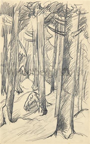 Wald by Fritz Schaefler, 1920