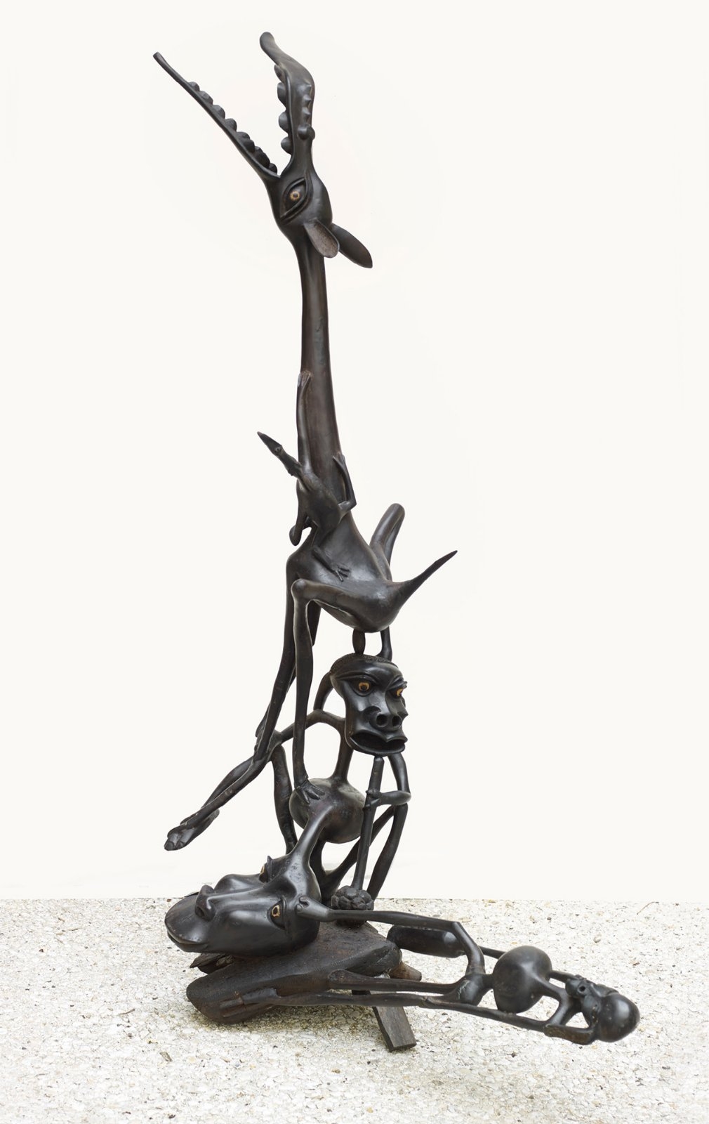 Artwork by John Fundi, SANS TITRE, Made of Ebony carved wood