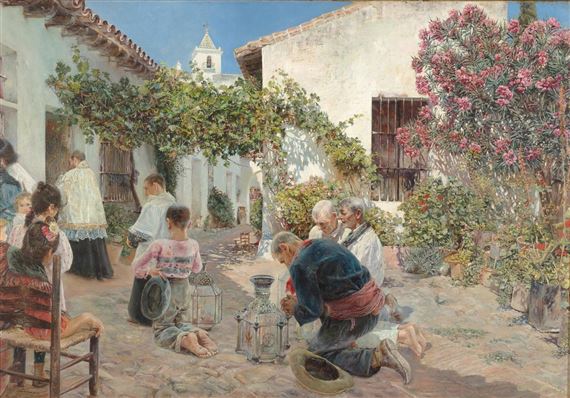 Mañana de oración by José Gallegos y Arnosa