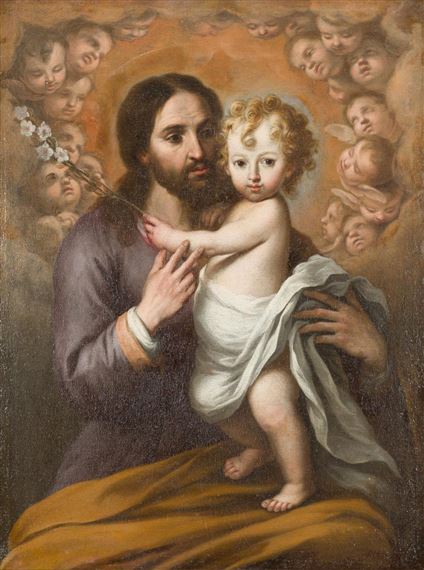 San José con el Niño by Juan Simon Gutierrez