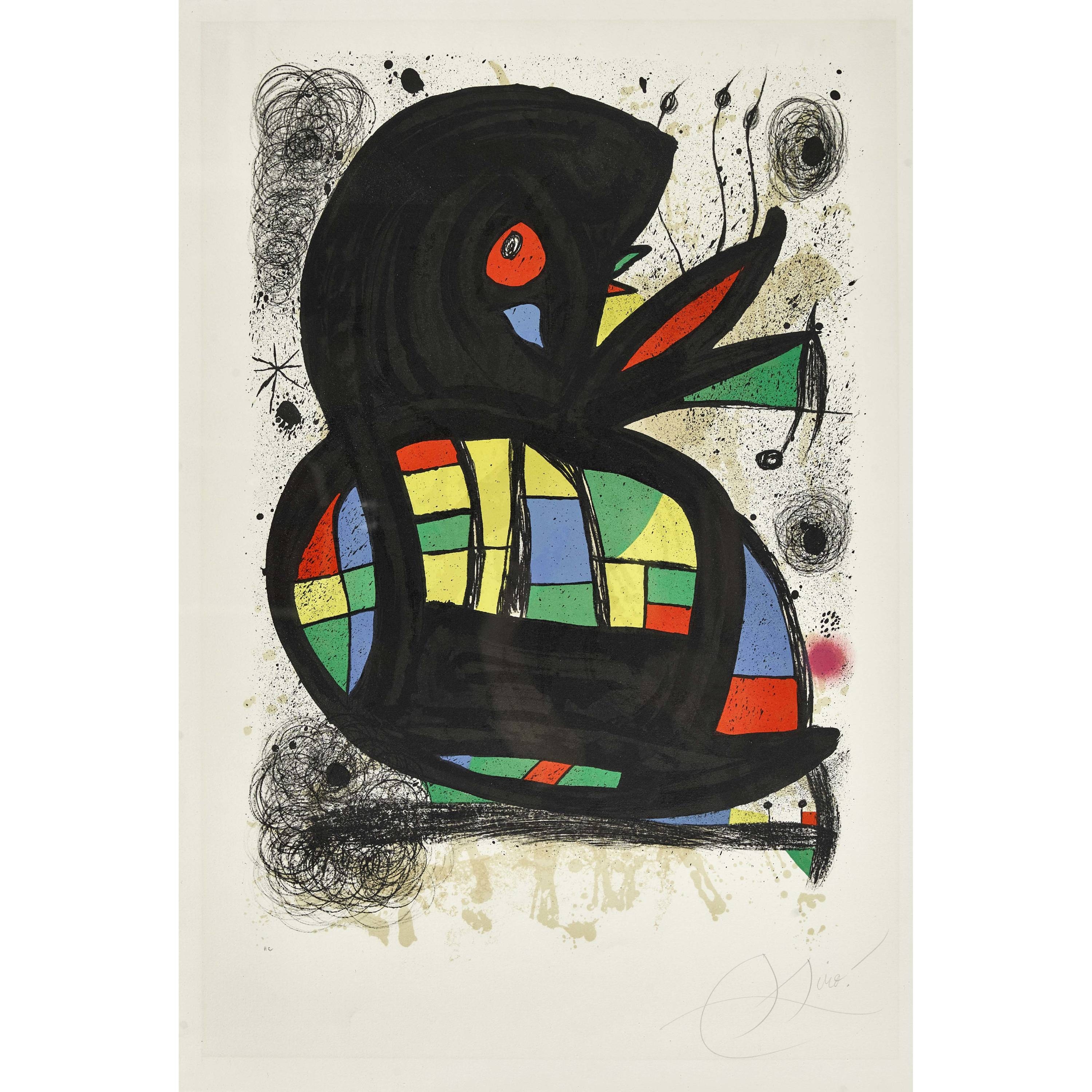 Artwork by Joan Miró, Miro fondation maeght, Made of lithograph in colors