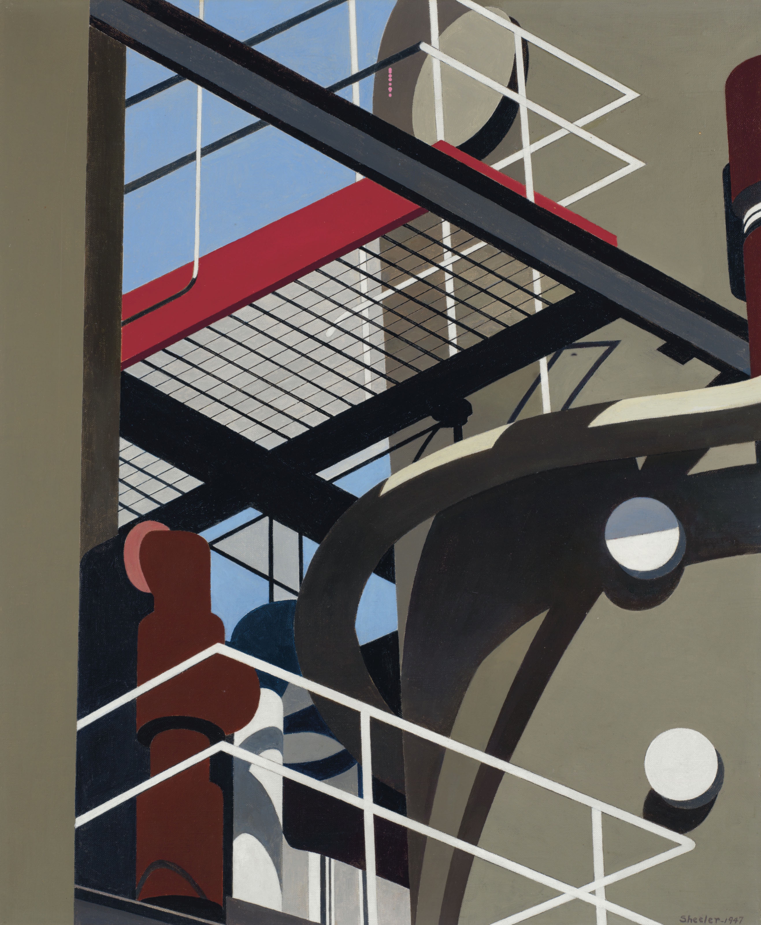 Artwork by Charles Sheeler, Cat-walk, Made of oil on canvas