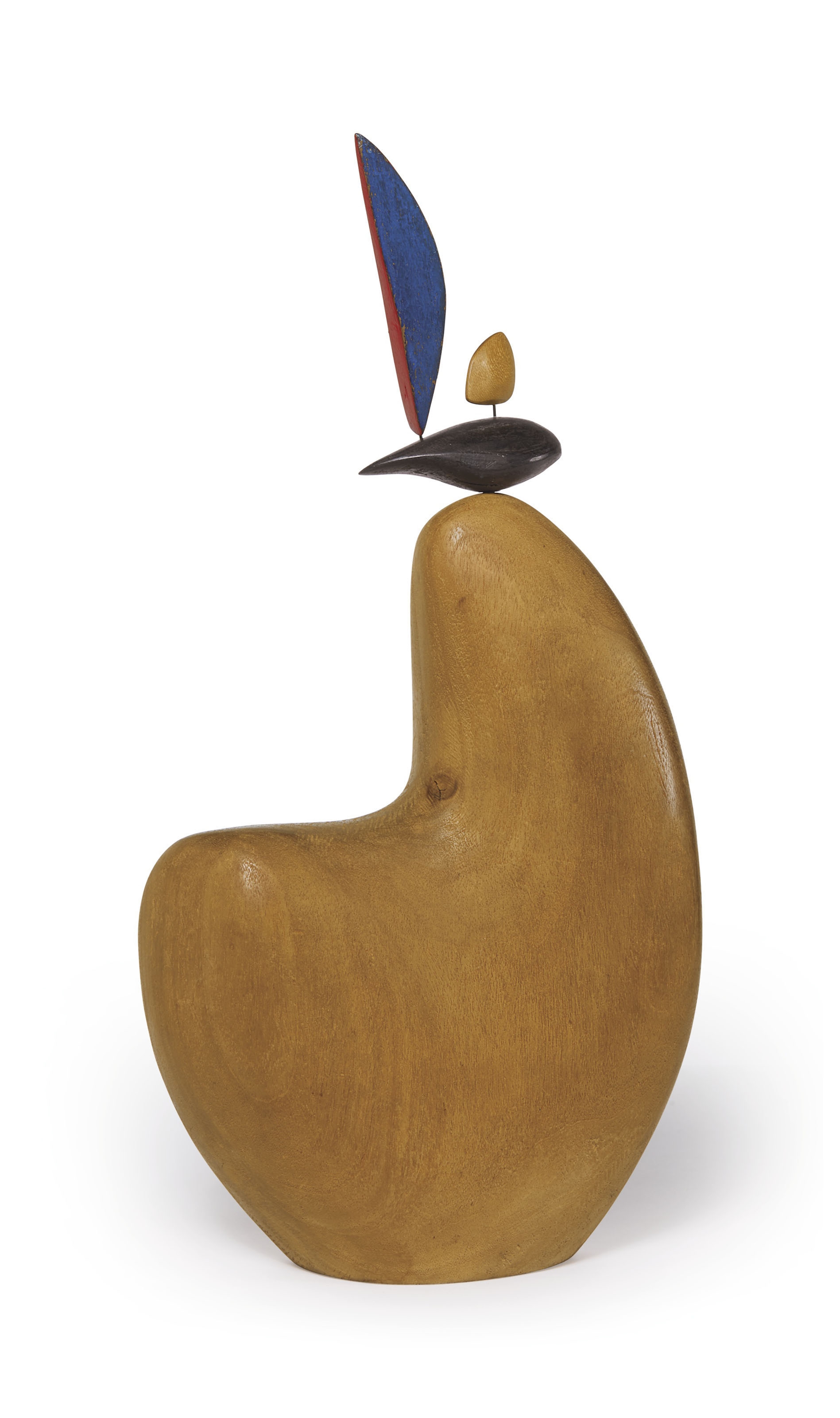 Artwork by Alexander Calder, Hen, Made of wood, wire and paint