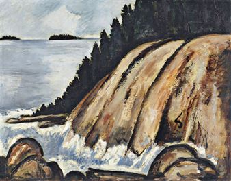 Calm After Storm Off Hurricane Island, Vinal Haven, Maine - Marsden Hartley