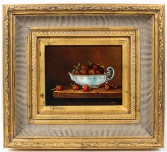 Still Life with Raspberries - Tibor Filkorn