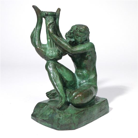 Jeune fille a la lyre - Marcel Bodart