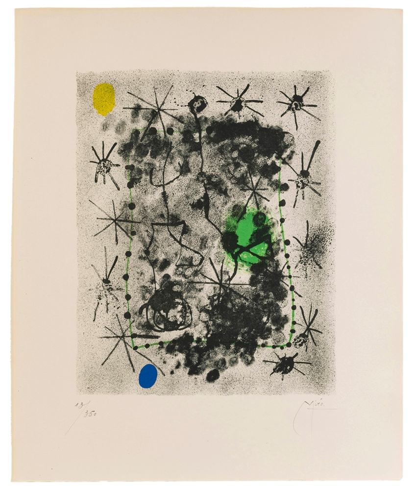 Lithograph II (from the "Constellations" suite) by Joan Miró, 1959