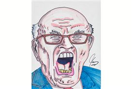 Maccarone Opens Exhibition of Original Political Cartoon Drawings Made over the past Two Years by Jim Carrey