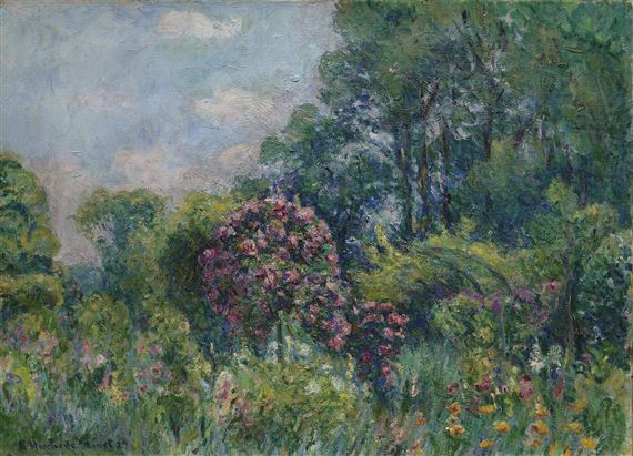 LA ROSERAIE À GIVERNY (MAISON DE MONET) by Blanche Hoschedé Monet, 1929
