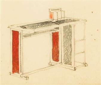 Untitled (study for a desk) - Bart van der Leck