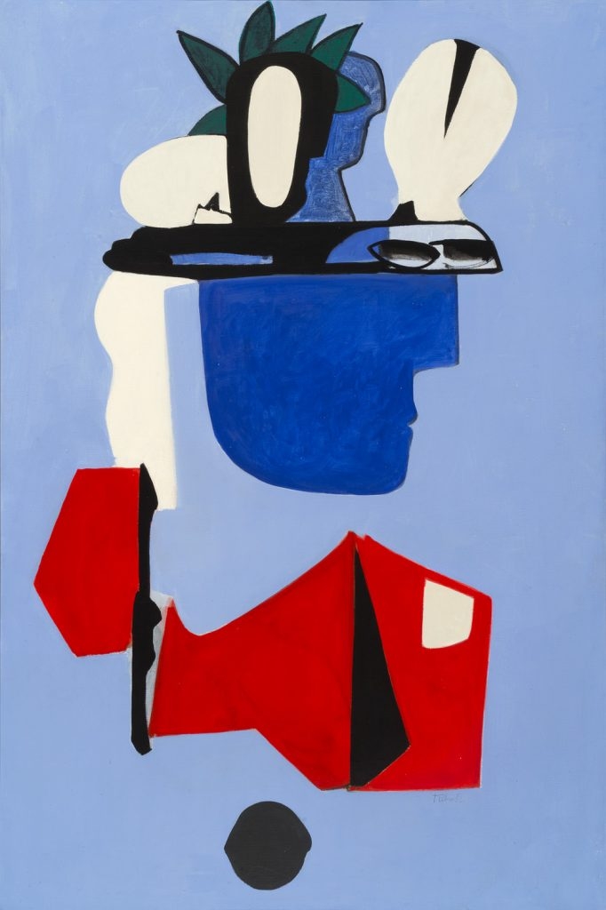 Louis Ribak | Untitled (Abstract Native American Figure) | MutualArt