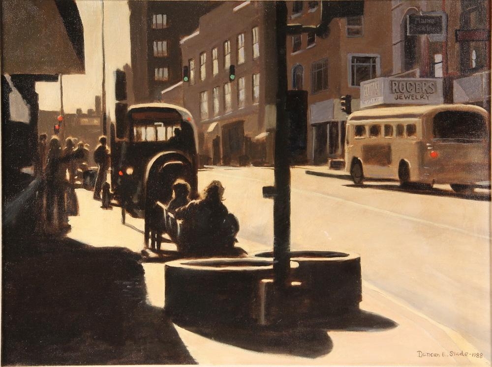 Slade Duncan Portland, Maine Street Scene (1988) MutualArt