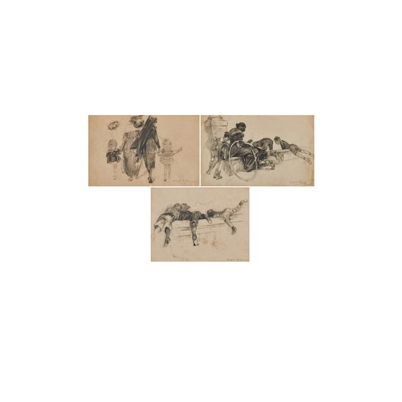Three Works: Untitled by Robert Riggs, 1918