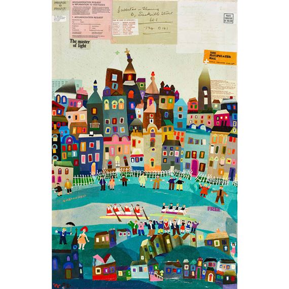 "River Thames". by Vjekoslav Vojo Radoicic, 1972