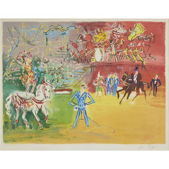 LE CIRQUE by Jean Dufy, Circa 1950