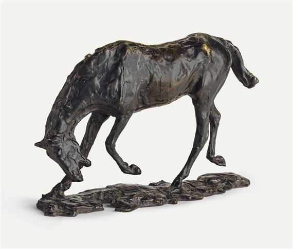 Cheval faisant une descente de main by Edgar Degas, 1880s