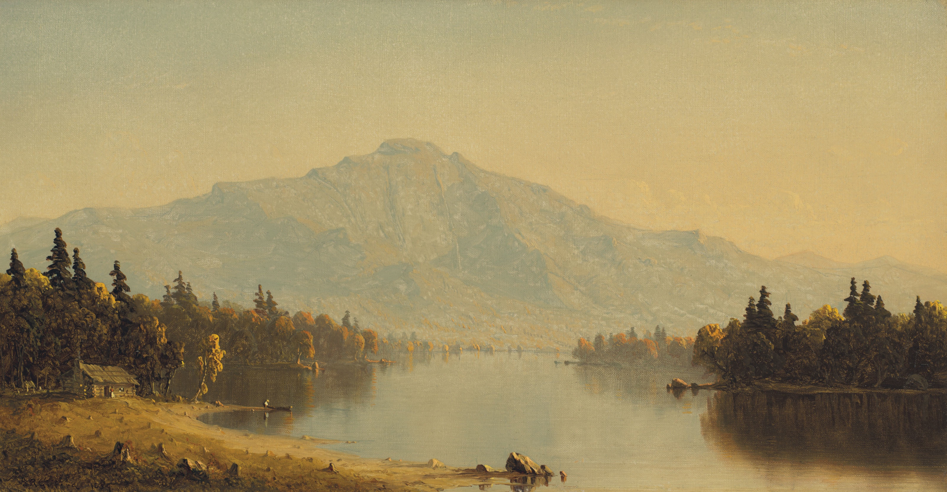 Artwork by Sanford Robinson Gifford, White Mountain Scenery, Made of oil on canvas