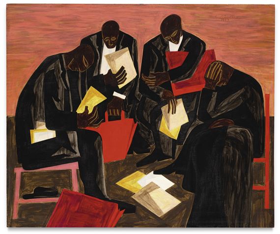 THE BUSINESSMEN by Jacob Lawrence, 1947