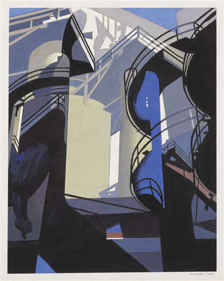 RELATED FORMS II (CONTINUITY #2) by Charles Sheeler, 1957