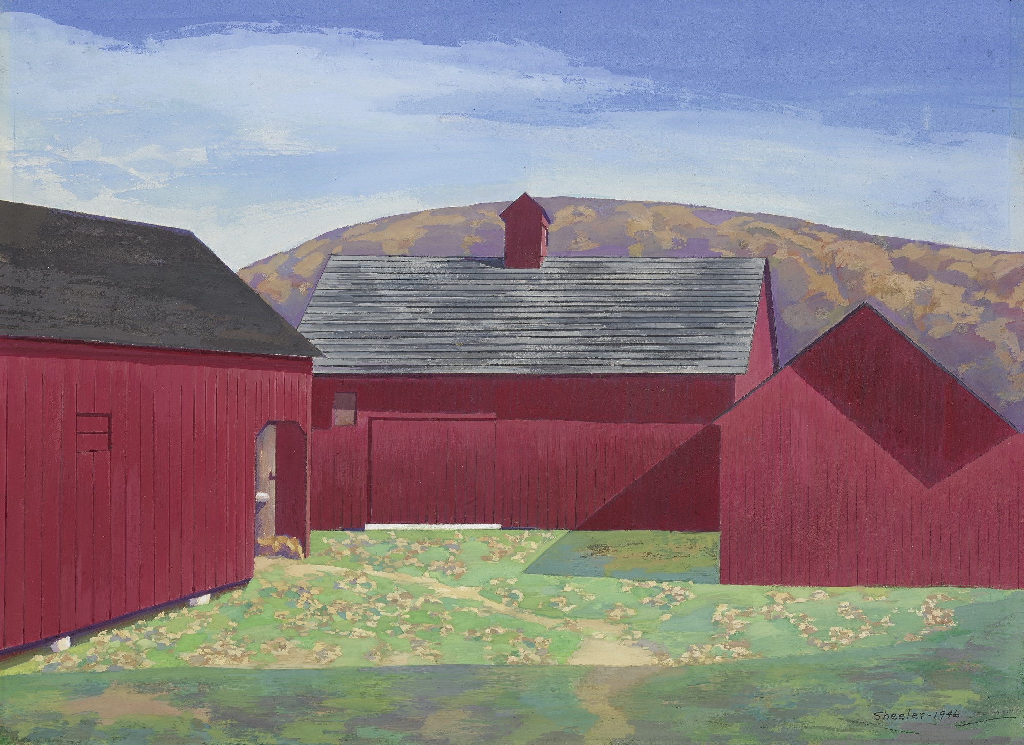 Artwork by Charles Sheeler, PRELUDE TO WINTER, Made of tempera and pencil on paperboard