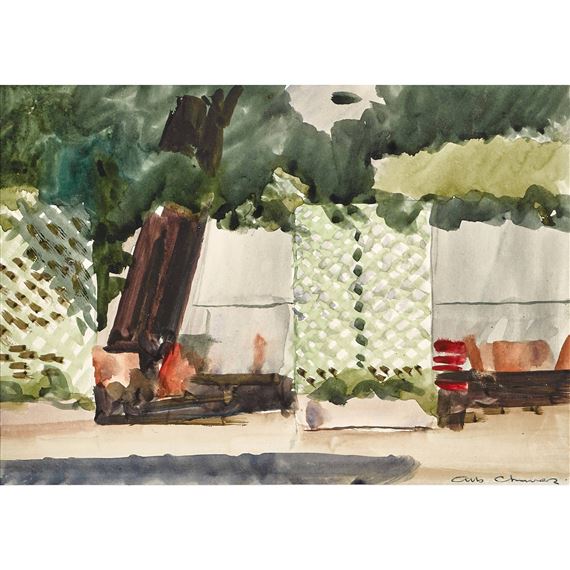 Le parc. by Albert Chavaz