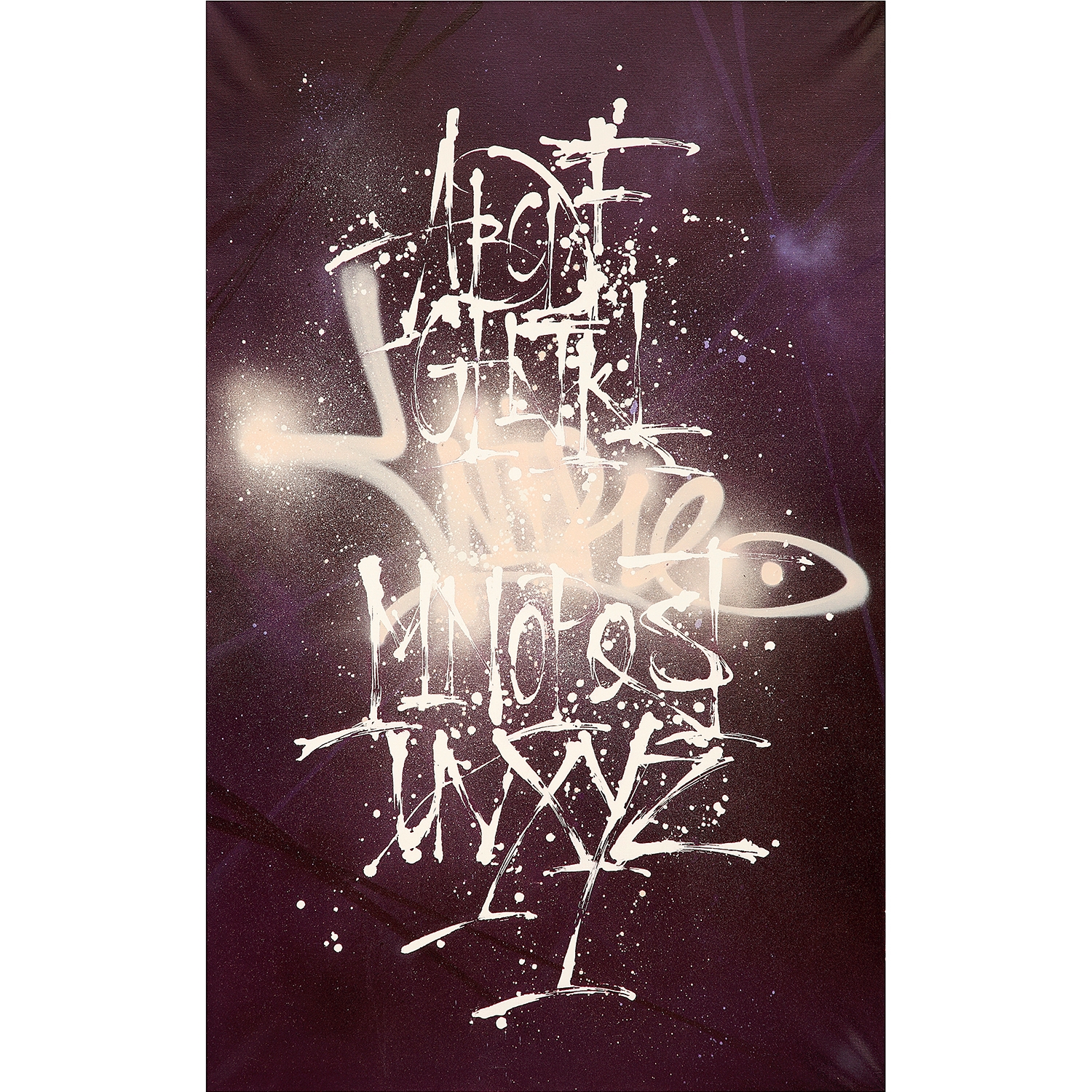 Artwork by Wire, Alphabest 3, Made of Spray paint and acrylic on canvas