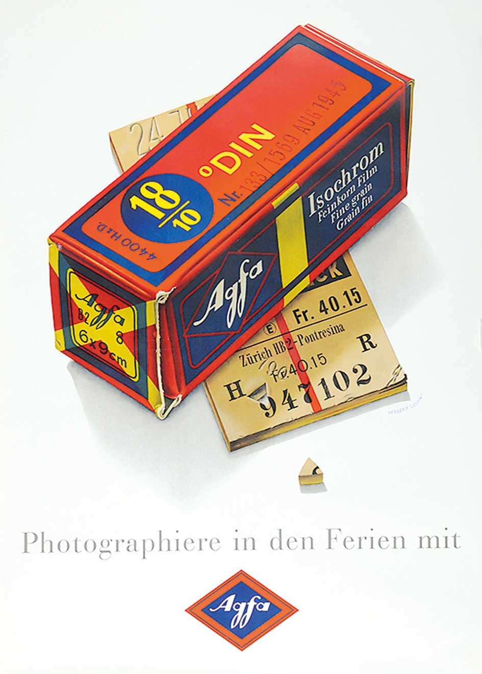 Photographiere in den Ferien mit Agfa by Herbert Leupin, 1944