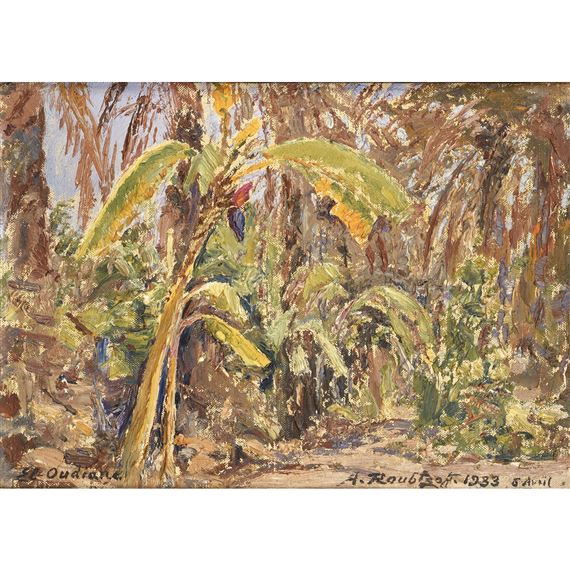 PALMERAIE À EL-OUDIANE (TUNISIE) by Alexandre Roubtzoff, 5 april 1933